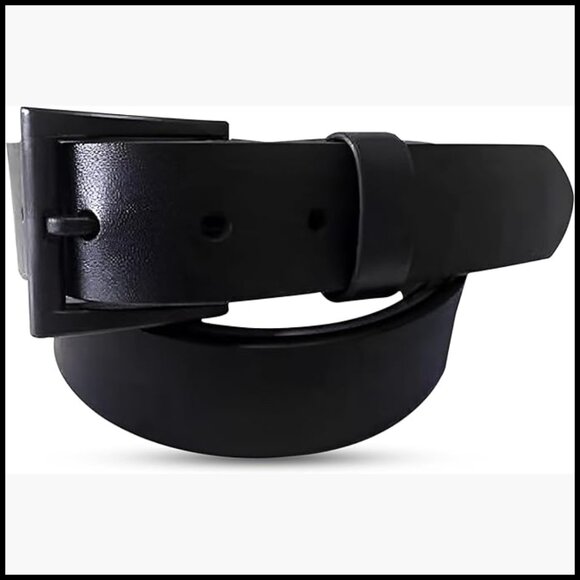 Genuine Italian Leather Belt, Vegetable Tanned, TSA Friendly No Metal main image 2